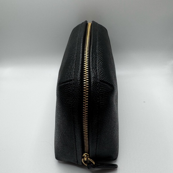 Coach Cosmetic Case Black Canvas With C Logo - Picture 4 of 8